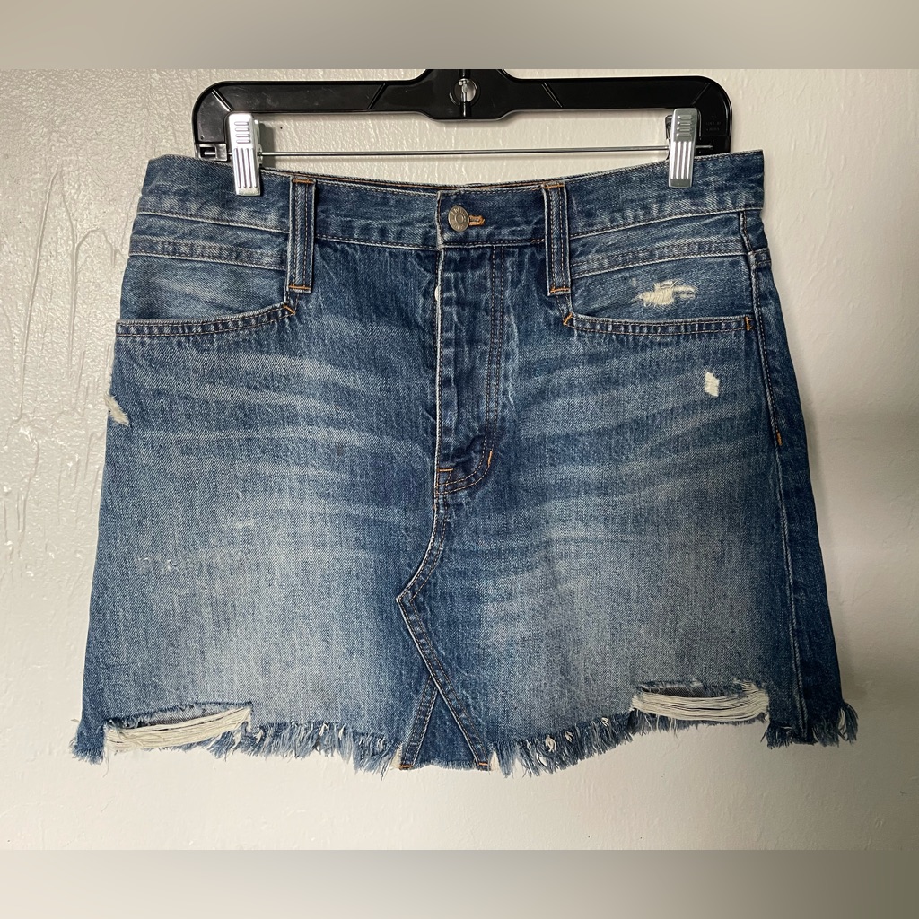 Madewell Blue Rigid A-Line Denim